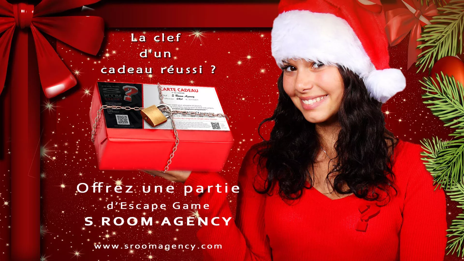 Bannière Carte Cadeaux 2021 - Escape Game Montauban S Room Agency