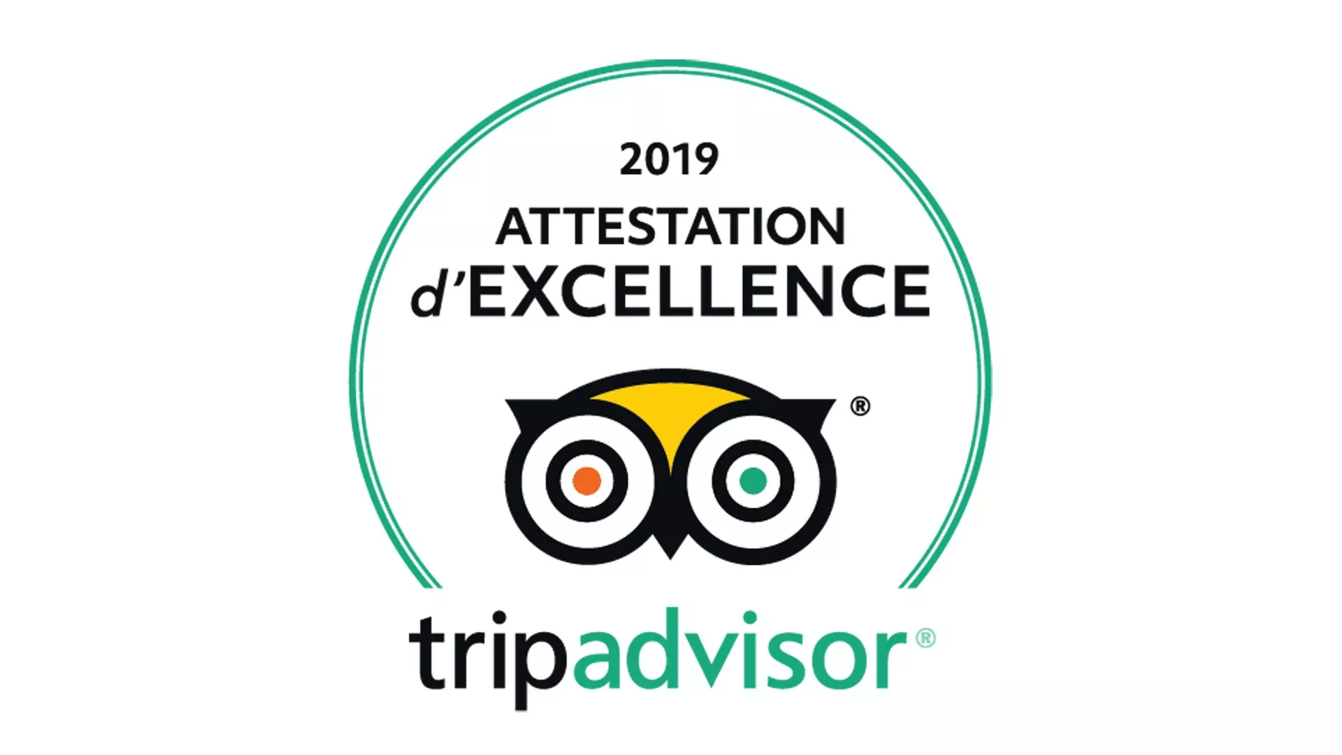 Bannière visuel prix excellence Trip Advisor 2019 - Escape Game Montauban S Room Agency