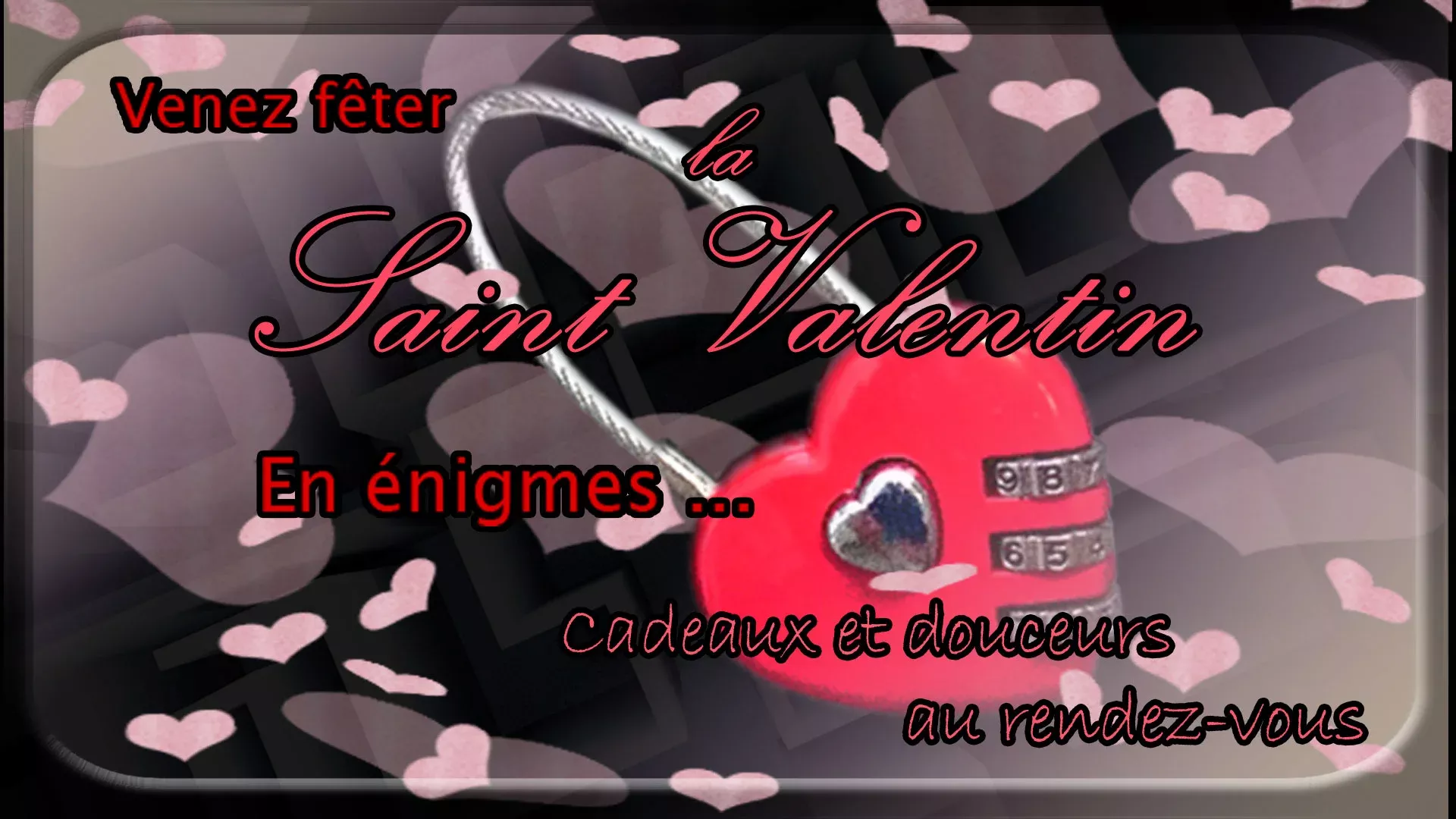 Bannière Promo Saint Valentin 2020 - Escape Game Montauban S Room Agency