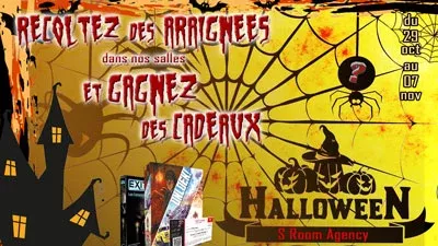 Vignette Récoltez des araignées Halloween 2021 - Escape Game Montauban S Room Agency